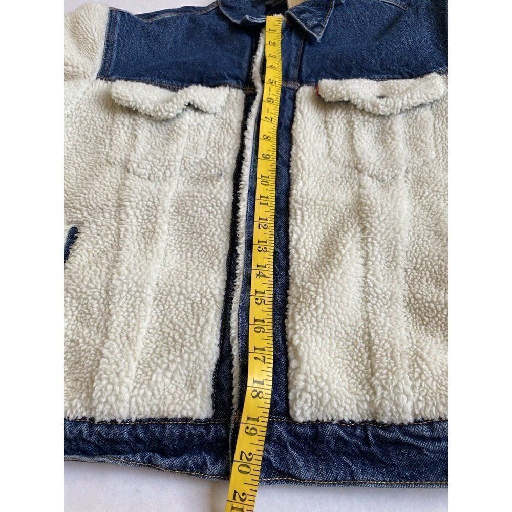 LEVI'S EX-BOYFRIEND Pieced Sherpa Trucker Jacket - Picture 6 of 11